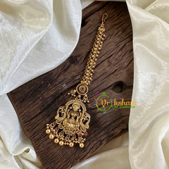 Premium AD Stone Lakshmi Maang Tikka -Cluster Ghungroo-G10544