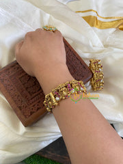 Antique Lakshmi Kada Bangle-Openable Bangles -G5985