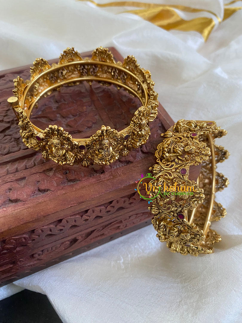 Lakshmi Openable Screw Type Bangle -Red -G5992