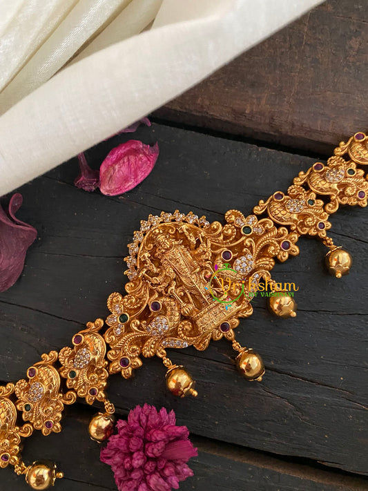 Shri Maha Vishnu Temple Bridal Hip Chain-G3890