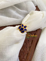 Precious Jadau Kundan Finger Ring-Blue Lotus-J1546