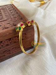 Precious Kundan Jadau Kada Bangle-Red Green-J692