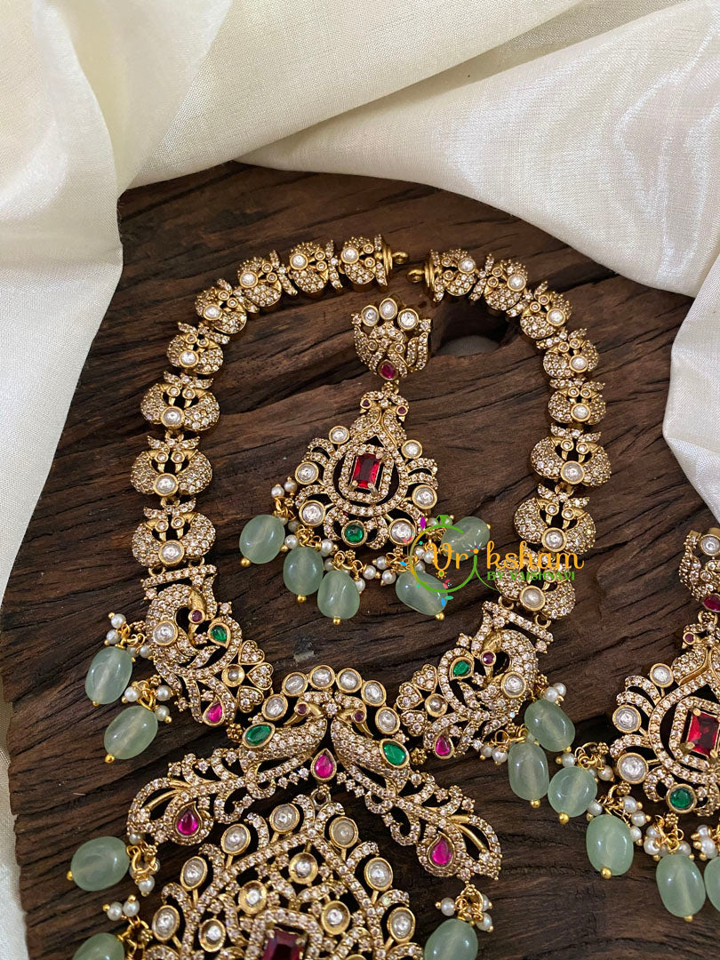 Premium Victorian Diamond Mid Length Neckpiece -VV843