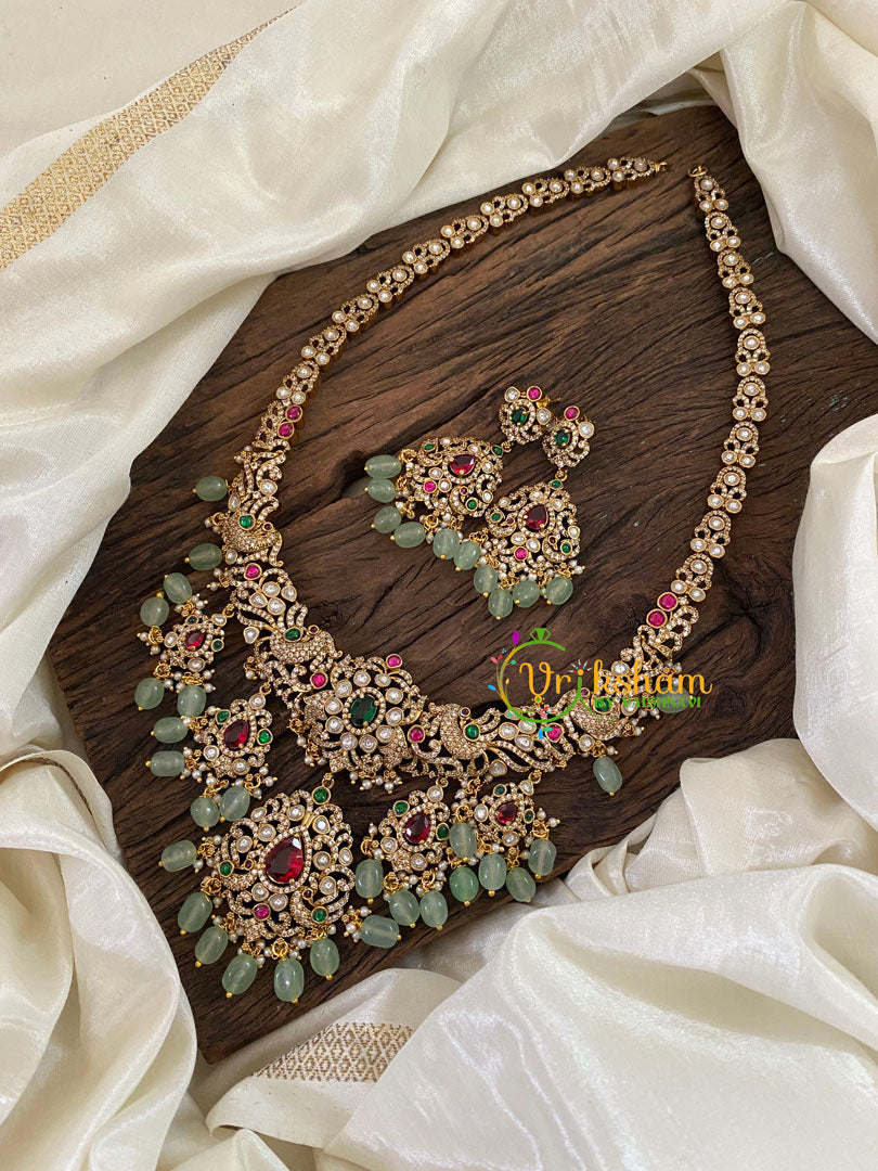 Premium Victorian Diamond Long Neckpiece -VV841