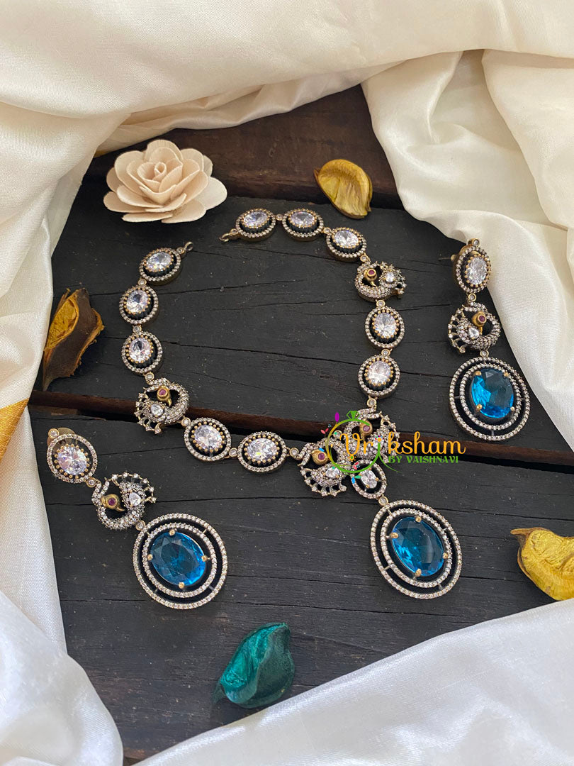 Premium Victorian Diamond Short Neckpiece -VV209