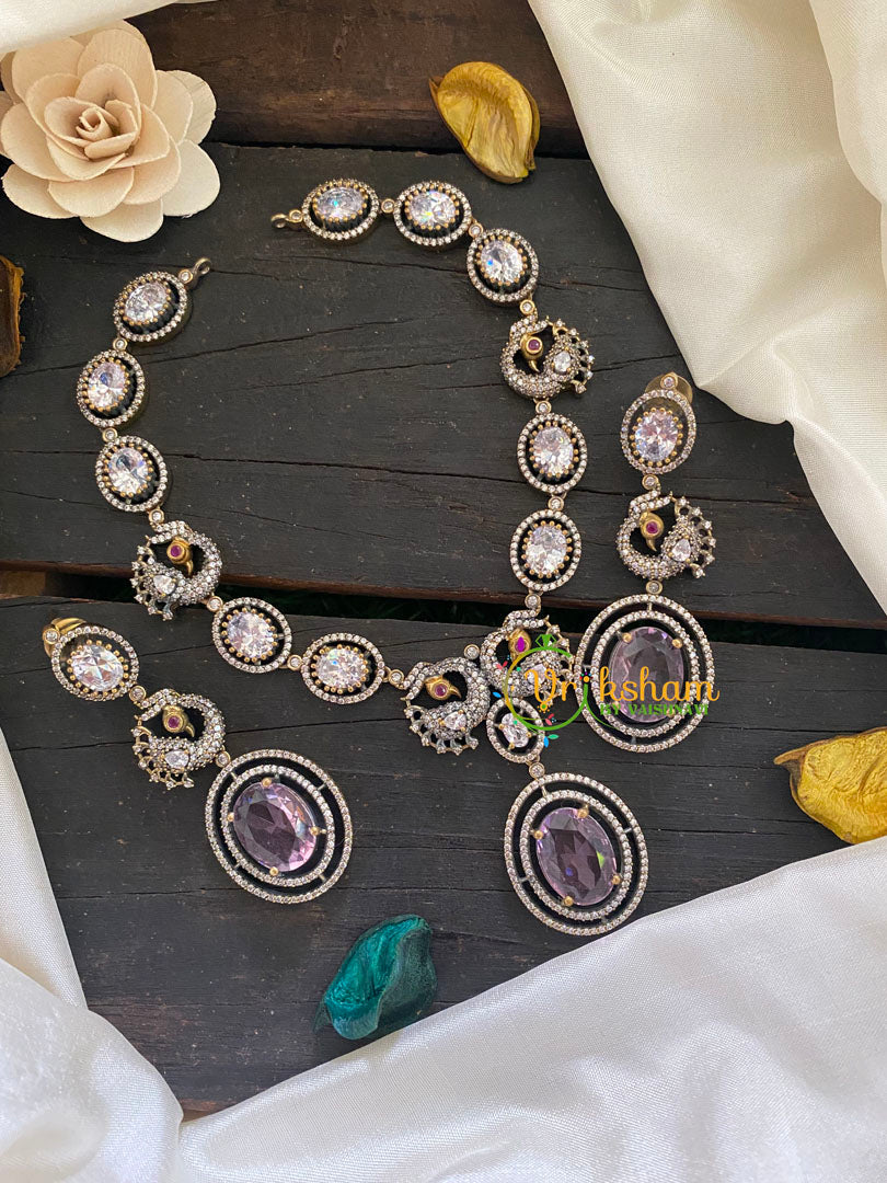 Premium Victorian Diamond Short Neckpiece -VV274