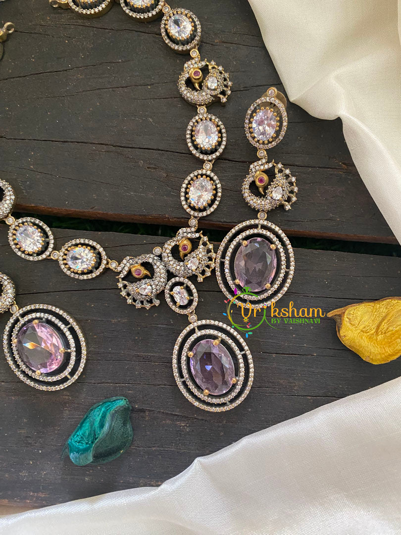 Premium Victorian Diamond Short Neckpiece -VV274