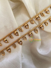 Elegant Gold Look Alike Thin Anklets-Sap-G3901