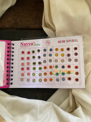 Color Bindi Book-Border Gold Stone Bindi-Navya Suhag Short-BB020