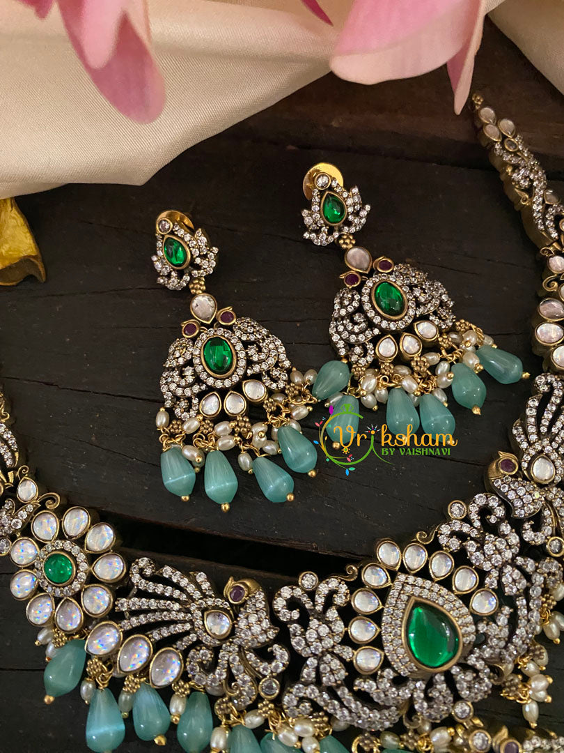 Premium Victorian Diamond Short Neckpiece -VV273