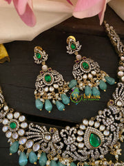 Premium Victorian Diamond Short Neckpiece -VV273