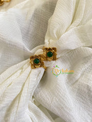 Premium AD Stone Toe Rings -Green-G10087