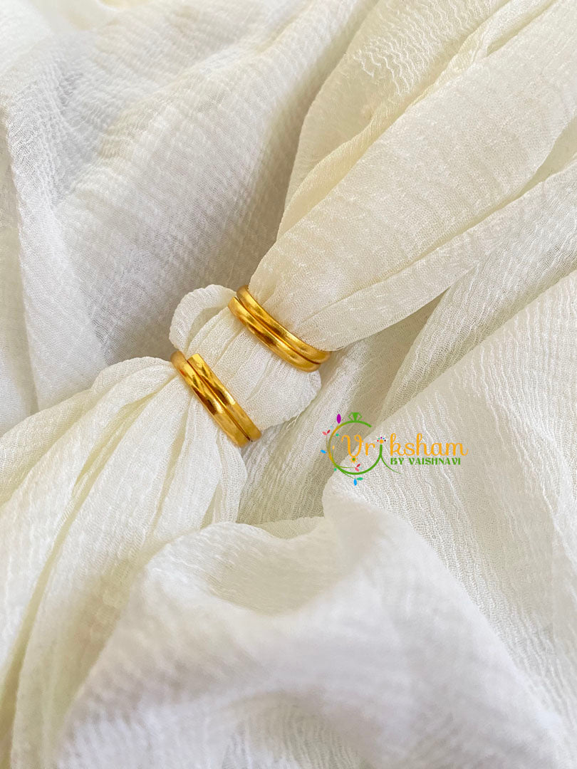 Premium AD Stone Toe Rings -Red-G10029