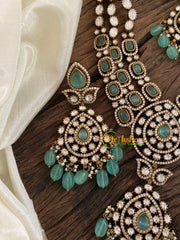 Layered Victorian Diamond Long Neckpiece -VV888