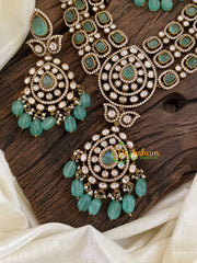 Layered Victorian Diamond Long Neckpiece -VV888