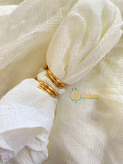 Premium AD Stone Toe Rings -Red-G10035