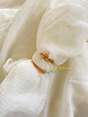 Premium AD Stone Toe Rings -Red-G10036
