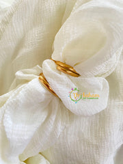 Premium AD Stone Toe Rings -Red-G10045