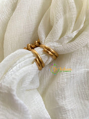 Premium AD Stone Toe Rings -Red-G10046