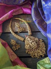 Lakshmi Golden Pearls Bend Pipe set-G500