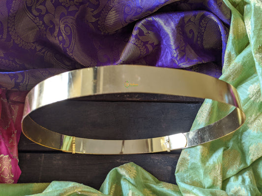 Simple Elegant Plain Gold Tone Hipbelt -G1271