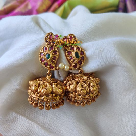 Kemp Jhumkas - Maanga and Peacock -G979