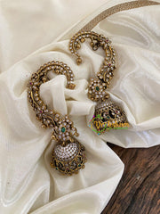 Victorian Diamond Bluetooth Jhumkas -Cuff Jhumkas -VV894