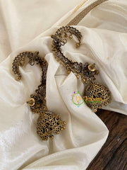 Victorian Diamond Bluetooth Jhumkas -Cuff Jhumkas -VV894