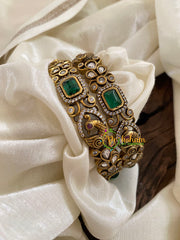 Green Victorian Diamond Bridal Bangles-VV903