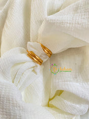 Premium AD Stone Toe Rings -Red-G10042