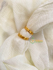 Premium AD Stone Toe Rings-Sunflower-White Stone -G10006