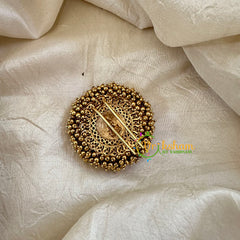 Cluster Ghungroo Gold Look Alike Single Jada Billai -White-Lakshmi-G10620