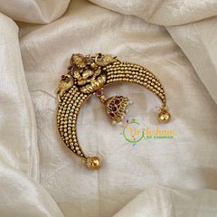 Lakshmi Arch Shaped Single Jada Billai -Bun Billai-Red-G10610