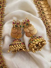 Gold Look Alike Lakshmi Kaasumalai Haram -Temple Haram -G4012