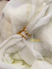 Premium AD Stone Toe Rings -White Stone -G10002