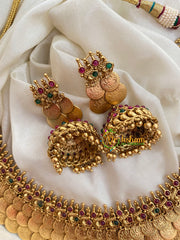 Gold Look Alike Lakshmi Kaasumala Neckpiece -G4013