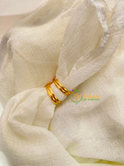 Premium AD Stone Toe Rings -Pearl-G10061