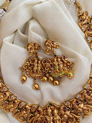 Premium Shri Krishna Temple Short Neckpiece-G4006