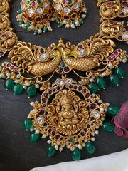 Premium Gold Look Alike Lakshmi Neckpiece -G2613