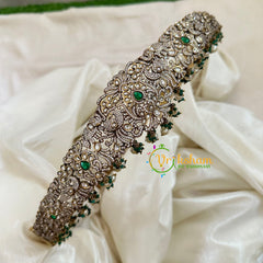 Premium Victorian Diamond Bridal Hipbelt -Green-G10740