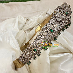 Premium Victorian Diamond Bridal Hipbelt -Green-G10740