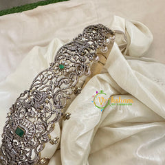 Premium Victorian Diamond Bridal Hipbelt -Green-G10741