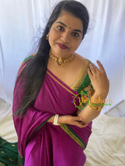 Premium Antique Lakshmi High Neck Choker-Red Green-Gold-G5973