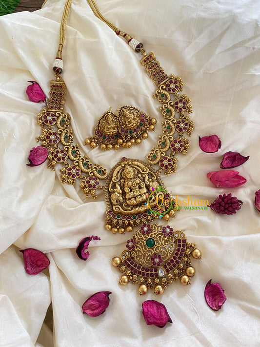 Traditional Lakshmi Pendant Neckpiece-G5362