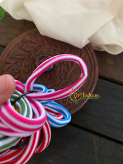 Daily Wear Hair bands-Striped Rubber Bands-H006