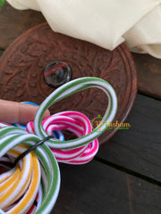 Daily Wear Hair bands-Striped Rubber Bands-H006