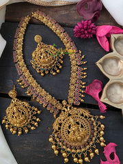 Premium Gold Look Alike Lakshmi Short Neckpiece -G2610