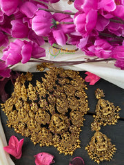 Exquisite Layered Royal Lakshmi High Neck Choker -Ghungroo-G2630