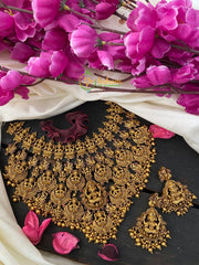 Exquisite Layered Royal Lakshmi High Neck Choker -Ghungroo-G2630