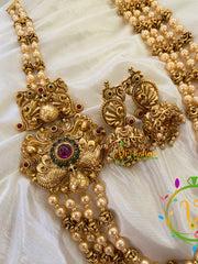 Gold and Pearl Malai with single Mogappu-G7408